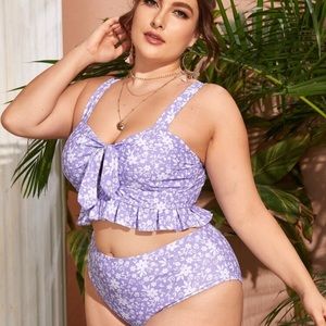 Purple High-Waisted Bikini